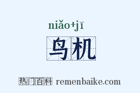 鸟机是什么意思的图片